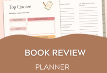 Photo of Book review planner
