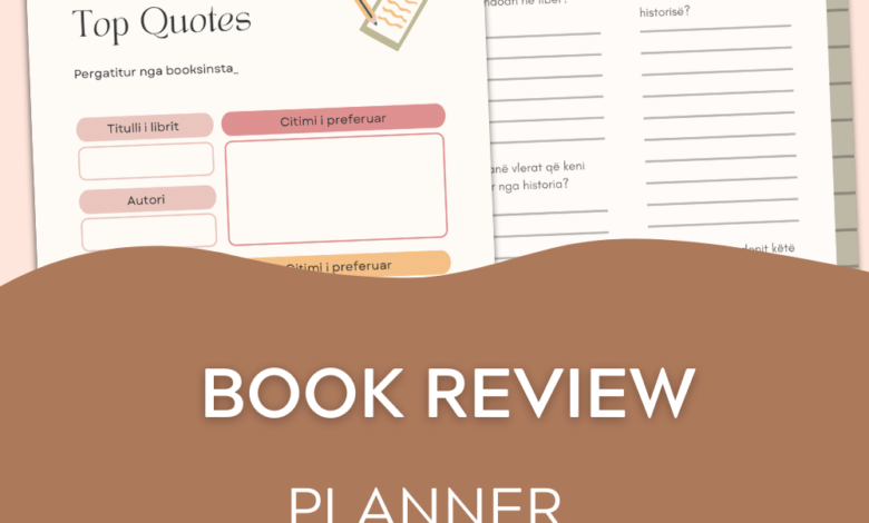 Photo of Book review planner