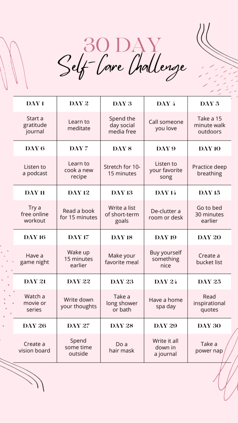 Free Self - care planner - Booksinsta